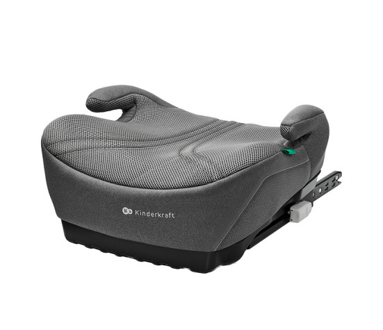 Dětský podsedák ISOFIX i-Size 125–150 cm – lehký, AIR FLOW, šedý