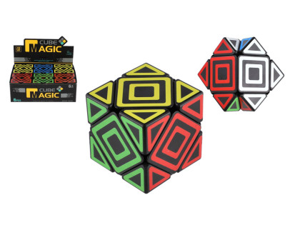 Kostka hlavolam plast 5,5x5,5cm 6ks v boxu