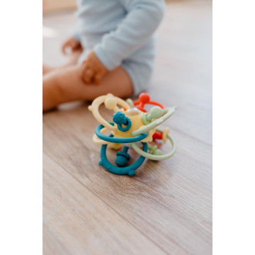 Koulíček babyted chrastítko silikon/plast 13x9cm v krabičce 6m+