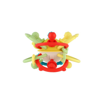 Koulíček babyted chrastítko silikon/plast 13x9cm v krabičce 6m+