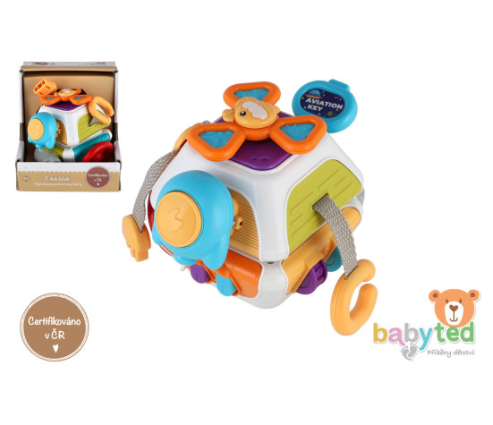 Edukáček babyted plast 11x12cm v krabici 6m+