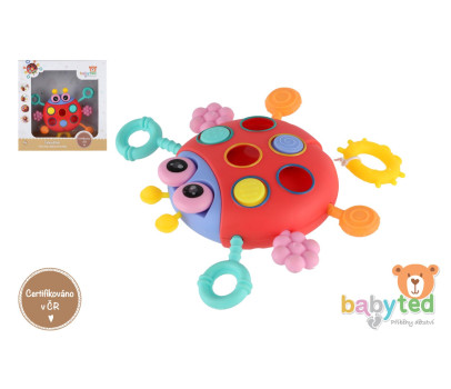 Tahoulíček beruška babyted plast 15x11cm v krabici 6m+