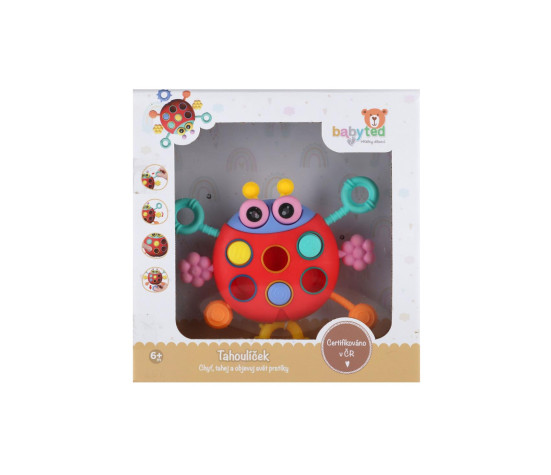 Tahoulíček beruška babyted plast 15x11cm v krabici 6m+