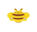 Točáček včelka babyted silikon/plast 9x7cm na kartě 0m+