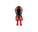 Figurka motorkáře ohebná kov/plast 12cm v krabičce 10,5x16,5cm