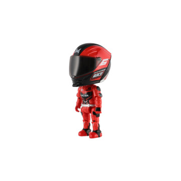 Figurka motorkáře ohebná kov/plast 12cm v krabičce 10,5x16,5cm