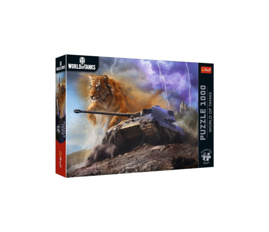 Puzzle Premium Plus - World of Tanks: Tiger II 1000 dílků 68,3x48cm v krabici 40x27x6cm