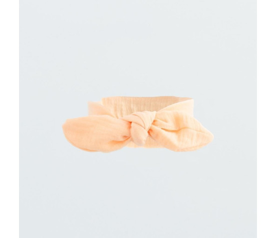 Kojenecká mušelínová čelenka New Baby Leny peach, Dle obrázku 62 (3-6m)