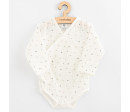 Kojenecké mušelínové body s bočním zapínáním New Baby Arthur, Bílá 68 (4-6m)