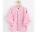 Kojenecký bavlněný kabátek New Baby Happy Elephant pink, Růžová 62 (3-6m)