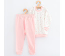 Dětské bavlněné pyžamko New Baby pink bear, Růžová 116/122
