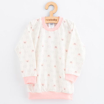 Dětské bavlněné pyžamko New Baby pink bear, Růžová 128/134