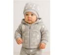 Kojenecká Wellsoft zimní čepička New Baby Winter times, Šedá 68/74