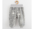 Kojenecké Wellsoft zimní tepláčky New Baby Winter times, Šedá 62 (3-6m)