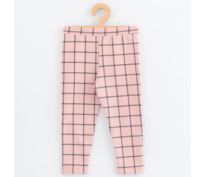 Dětské legíny z teplákoviny New Baby Kindergarten pink, Růžová 92/98