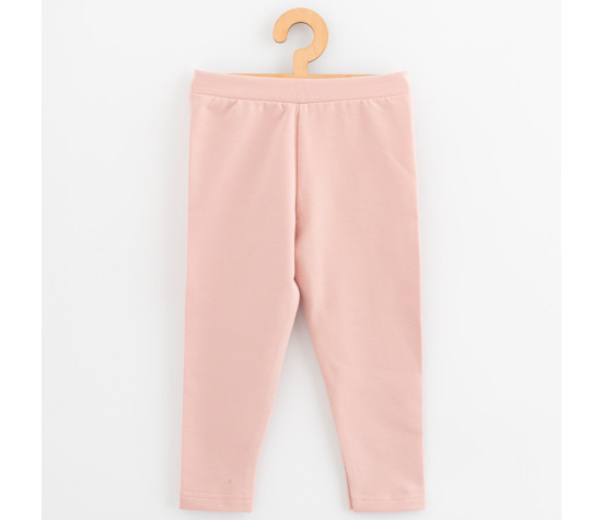 Dětské legíny z teplákoviny New Baby Kindergarten light pink, Růžová 104/110