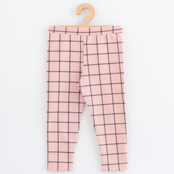 Dětské legíny z teplákoviny New Baby Kindergarten pink, Růžová 116/122