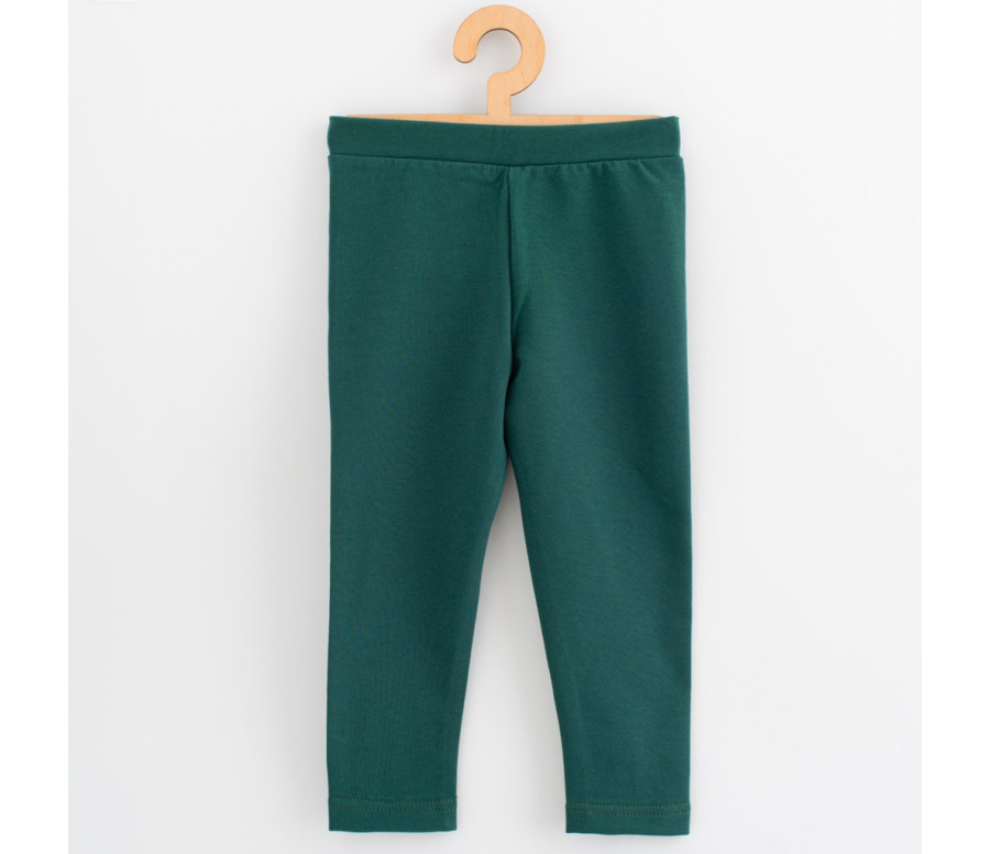 Dětské legíny z teplákoviny New Baby Kindergarten green, Zelená 116/122