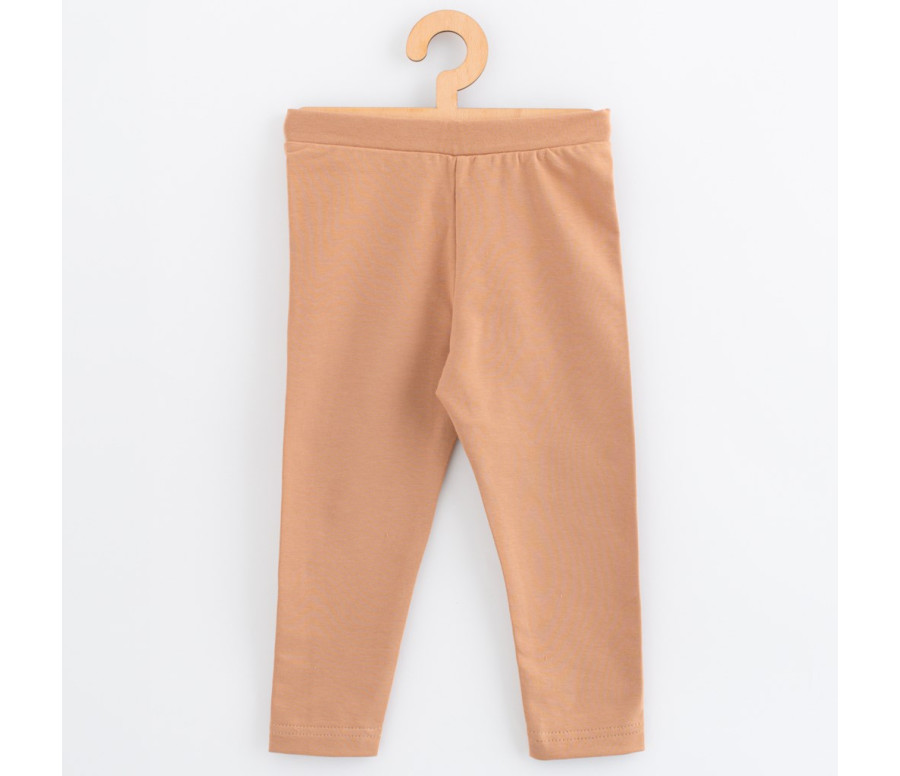 Dětské legíny z teplákoviny New Baby Kindergarten beige, Béžová 128/134