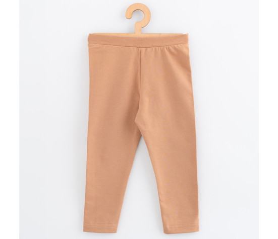 Dětské legíny z teplákoviny New Baby Kindergarten beige, Béžová 128/134