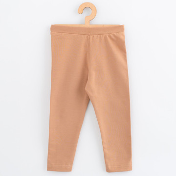 Dětské legíny z teplákoviny New Baby Kindergarten beige, Béžová 128/134
