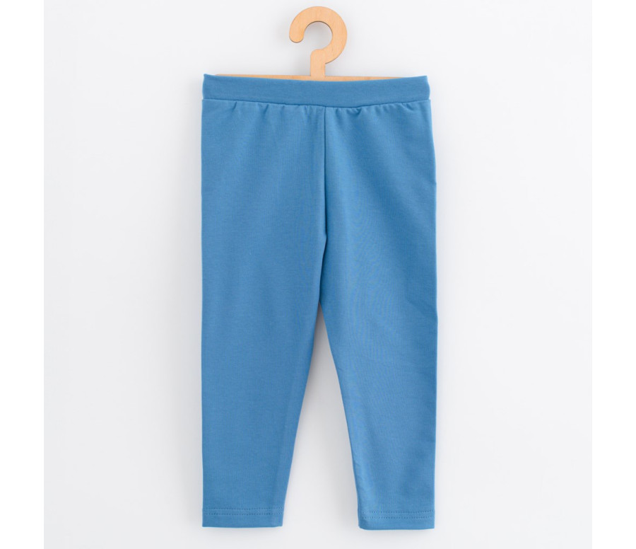 Dětské legíny z teplákoviny New Baby Kindergarten blue, Modrá 128/134