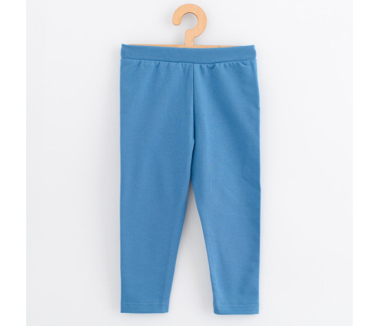 Dětské legíny z teplákoviny New Baby Kindergarten blue, Modrá 128/134