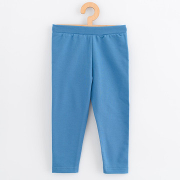 Dětské legíny z teplákoviny New Baby Kindergarten blue, Modrá 128/134