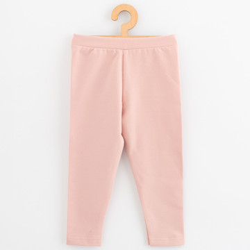 Dětské legíny z teplákoviny New Baby Kindergarten light pink, Růžová 128/134