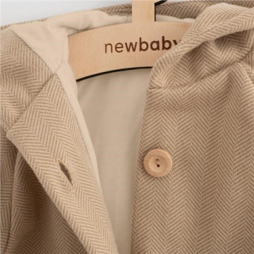 Podzimní dětský kabátek s kapucí New Baby UNI, Béžová 92 (18-24m)