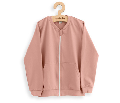 Dětská tepláková mikina New Baby Kindergarten pink, Růžová 92/98