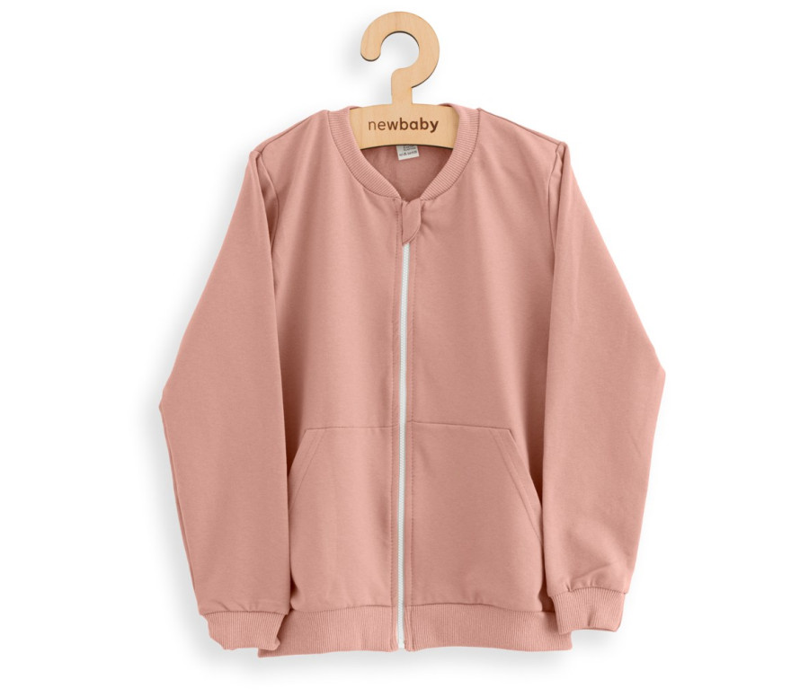 Dětská tepláková mikina New Baby Kindergarten pink, Růžová 92/98