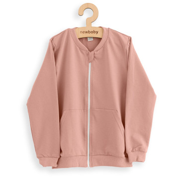 Dětská tepláková mikina New Baby Kindergarten pink, Růžová 92/98