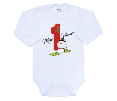 Body s potiskem New Baby Moje první Vánoce, Dle obrázku 62 (3-6m)