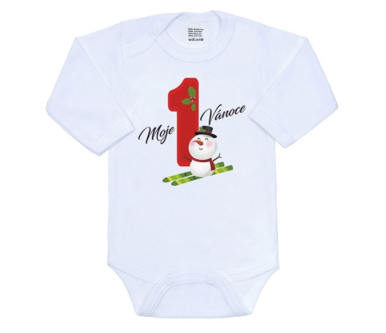 Body s potiskem New Baby Moje první Vánoce, Dle obrázku 62 (3-6m)
