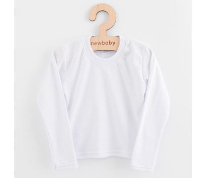 Dětské bavlněné tričko s krátkým rukávem New Baby, Bílá 122 (6-7 let)
