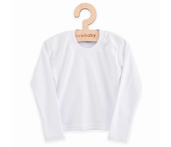 Dětské bavlněné tričko s krátkým rukávem New Baby, Bílá 134 (8-9 let)