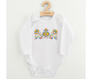 Dětské body s potiskem New Baby Lidový vzor, Multicolor 68 (4-6m)