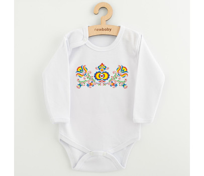Dětské body s potiskem New Baby Lidový vzor, Multicolor 86 (12-18m)