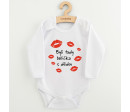 Dětské body s potiskem New Baby Byli tady babička s dědou, Bílá 62 (3-6m)