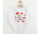 Dětské body s potiskem New Baby Boli tu babička s dedkom, Bílá 74 (6-9m)