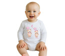 Dětské body s potiskem New Baby Love Bears, Bílá 80 (9-12m)