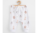Dětské bavlněné kalhoty Jogger New Baby For Babies safari, Hnědá 56 (0-3m)