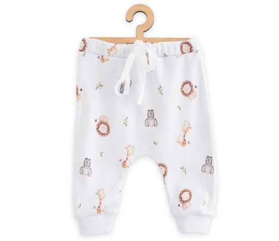 Dětské bavlněné kalhoty Jogger New Baby For Babies safari, Hnědá 56 (0-3m)