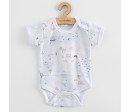 Kojenecké body s krátkým rukávem New Baby For Babies ocean, Modrá 68 (4-6m)