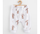 Dětské bavlněné kalhoty Jogger New Baby For Babies bunny, Hnědá 68 (4-6m)