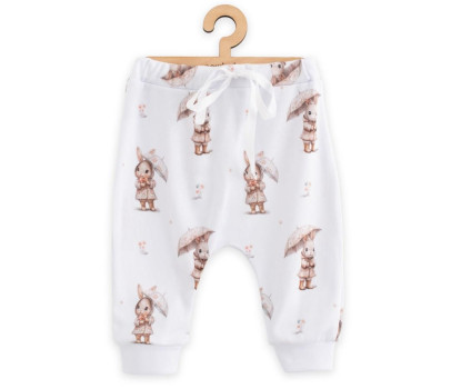 Dětské bavlněné kalhoty Jogger New Baby For Babies bunny, Hnědá 68 (4-6m)