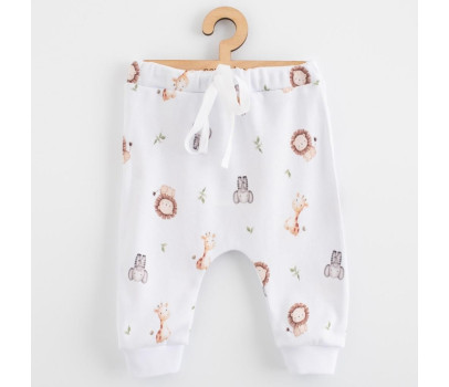 Dětské bavlněné kalhoty Jogger New Baby For Babies safari, Hnědá 74 (6-9m)