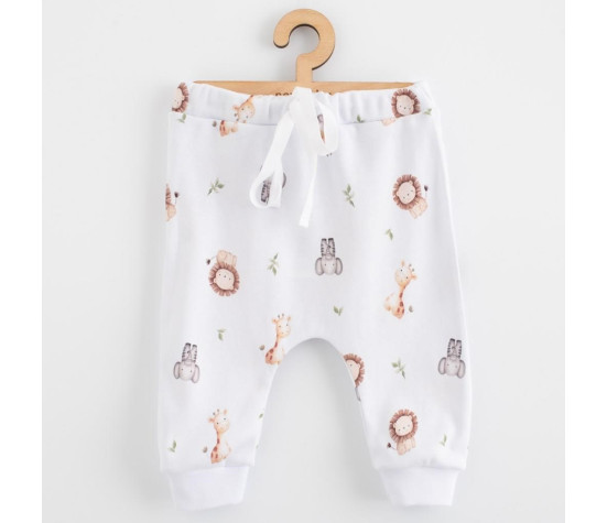 Dětské bavlněné kalhoty Jogger New Baby For Babies safari, Hnědá 80 (9-12m)