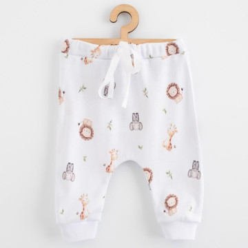 Dětské bavlněné kalhoty Jogger New Baby For Babies safari, Hnědá 86 (12-18m)
